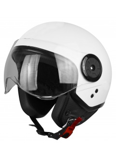 Motorrad Helm Jet Origine Neon weiß