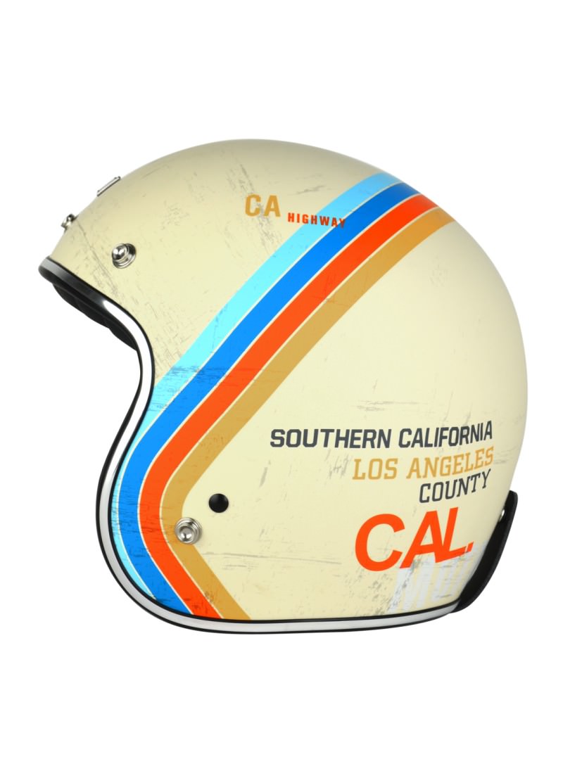 Casco de moto jet estilo retro vintage, homologado ECE tipo bandit. Envio 24h