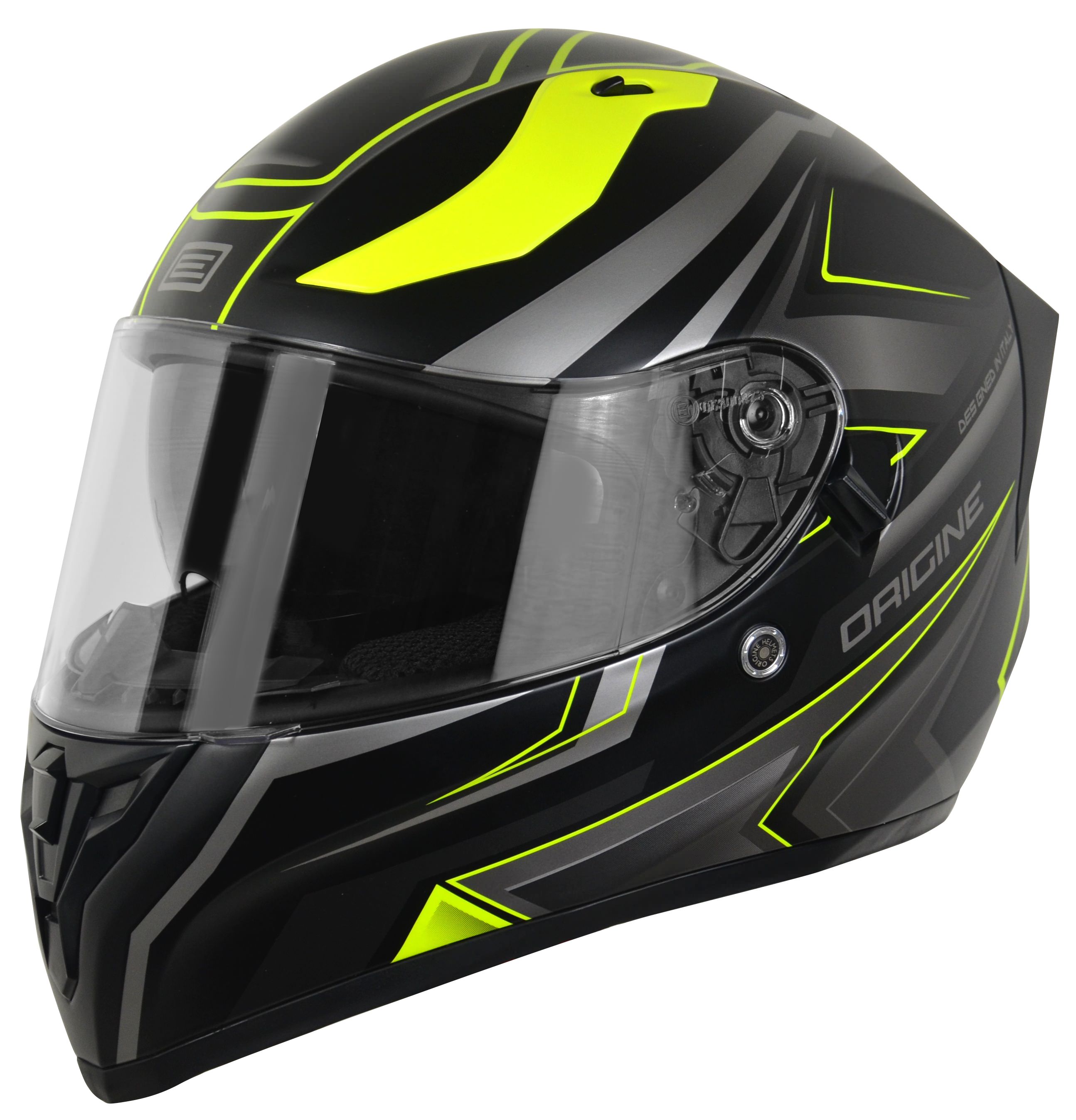 Casco Origine Strada Graviter Black Yellow - Cascos Origine