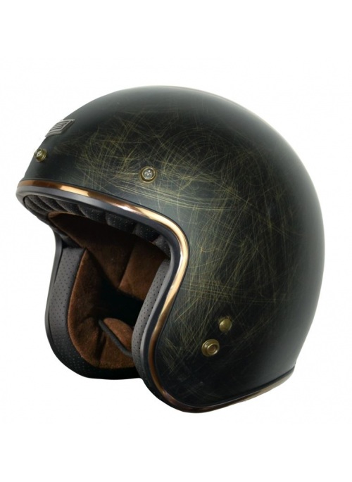 Motorrad Jet Helm Origine Primo Scacco Bronze