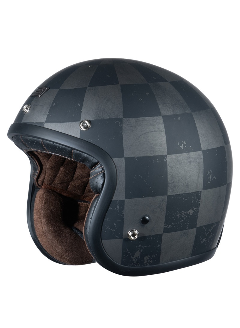 Casco Jet Origine Primo Speed Titanium Retro Vintage E2206