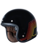 Casque Jet Origine Primo Sunrise Red/Black Retro Vintage E2206
