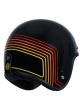 Casco Jet Origine Primo Sunrise Red/Black Retro E2206